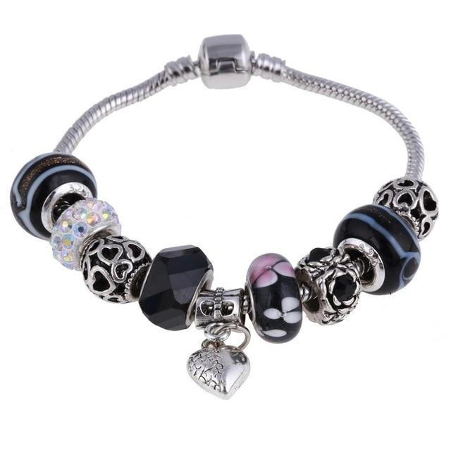 Bracelet argent avec pendentifs