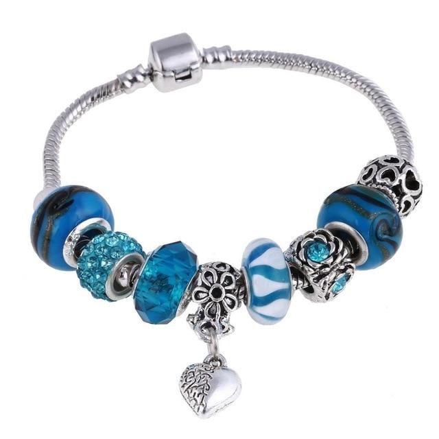 Bracelet argent avec pendentifs
