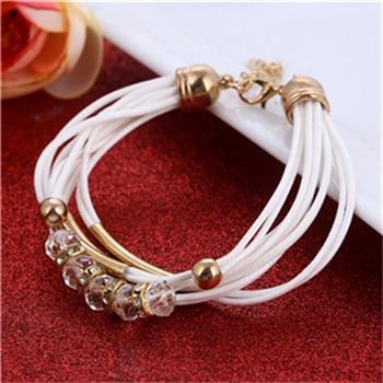 Bracelet cuir et perles