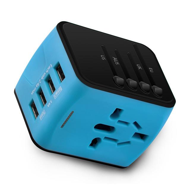adaptateur prise anglaise US, EU, AU & Asie