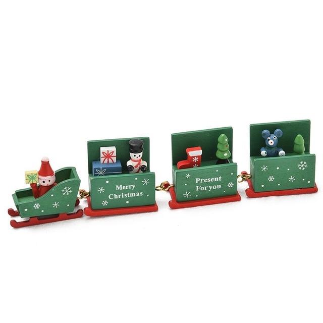 Train de Noël en bois