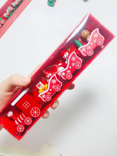Train de Noël en bois
