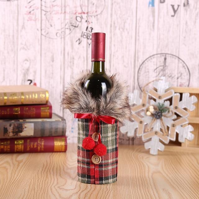 Cache-bouteille spécial Noël