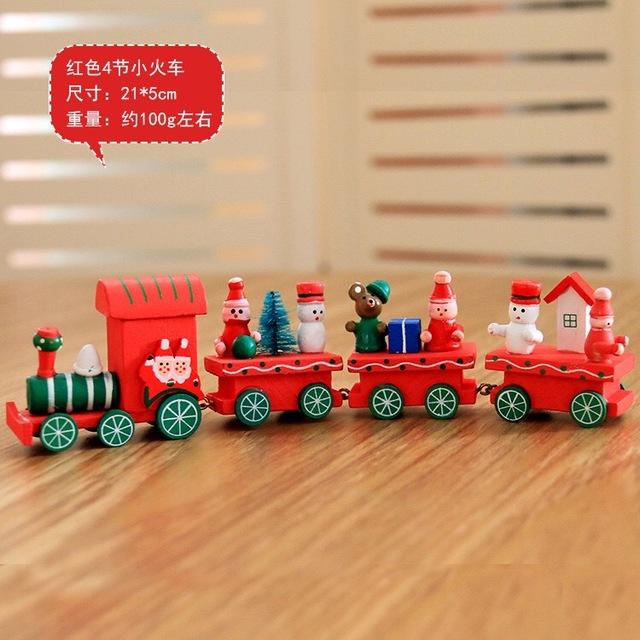 Train de Noël en bois