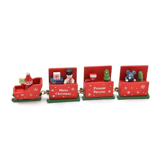 Train de Noël en bois