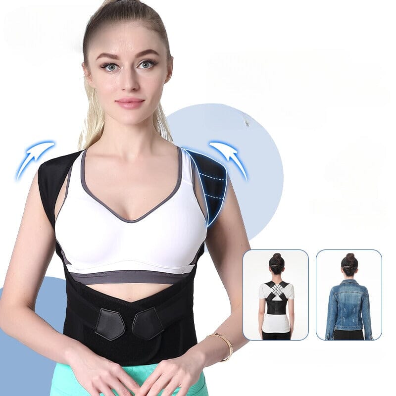 Correcteur de posture dorsale réglable pour hommes et femmes