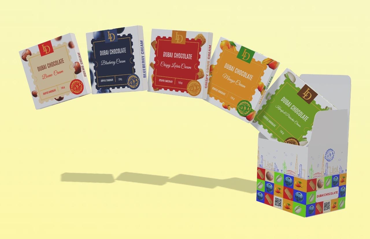 🍫 Chocolat de Dubaï – Fabriqué à Dubaï 🇦🇪 (100 % original)