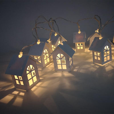 Guirlande lumineuse en forme de maison