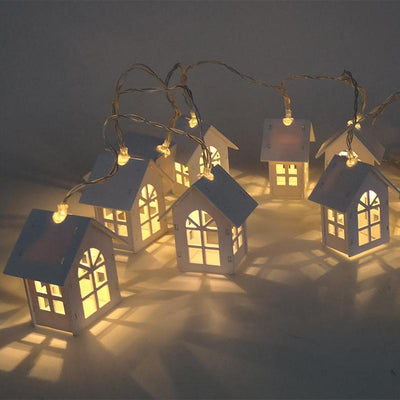 Guirlande lumineuse en forme de maison