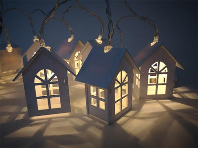 Guirlande lumineuse en forme de maison