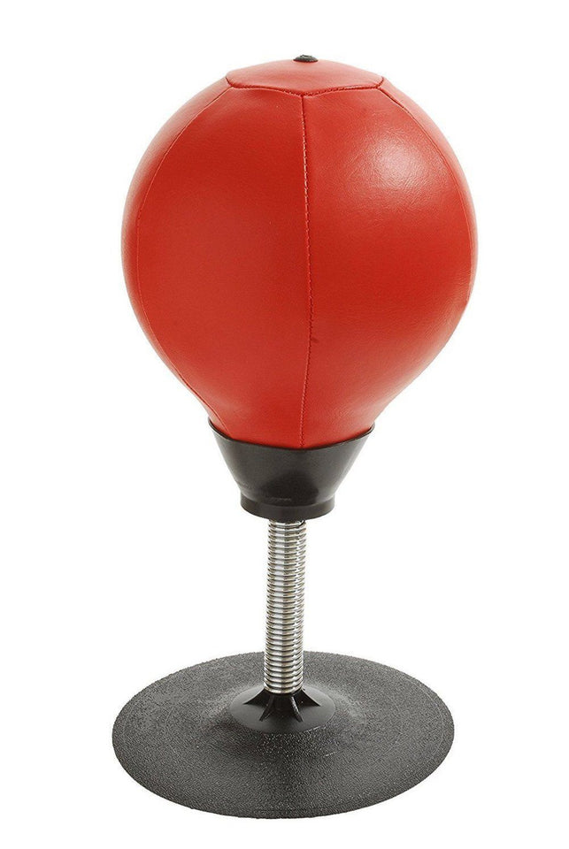 2 Pièces Punching Ball Bureau - Frappe Bureau, Boxe Table Stress Buster  sur Pied Punching Ball, Ballon Boxe Anti-Stress avec Ventouse