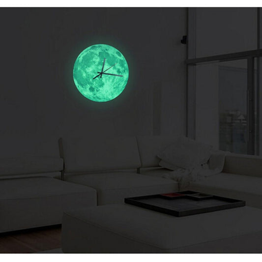 Horloge murale en forme de lune