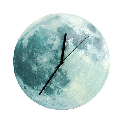 Horloge murale en forme de lune