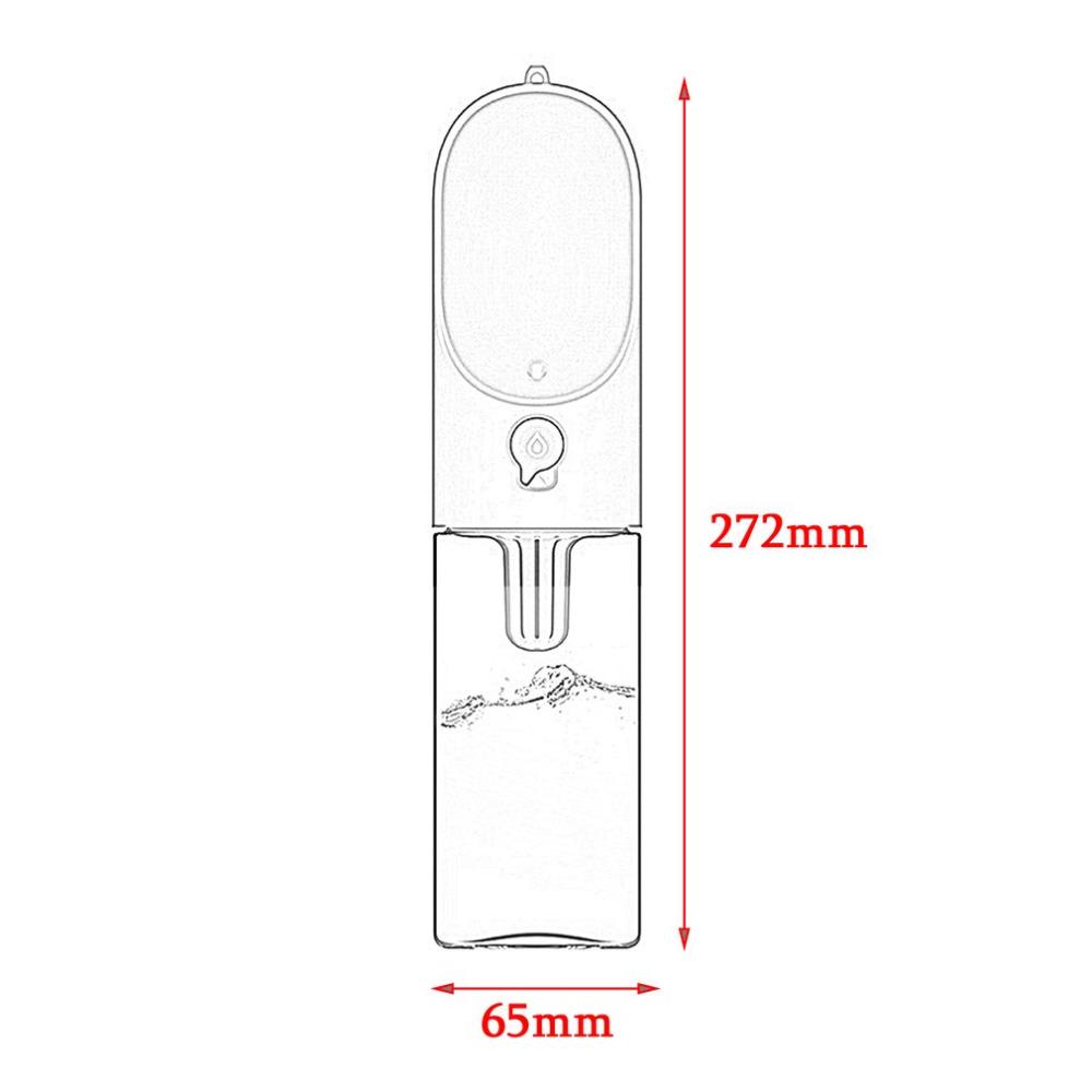 Gourde d'eau portable pour chien et chat