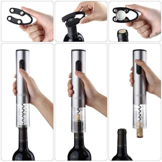 Tire-bouchon électrique + Couteau de découpe OFFERT