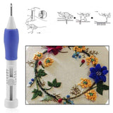 Stylo de Broderie Intelligent + set de 3 Aiguilles de 1.3mm 1.6mm 2.2mm