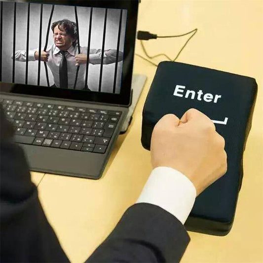 Touche "Entrée" géante - Coussin anti stress
