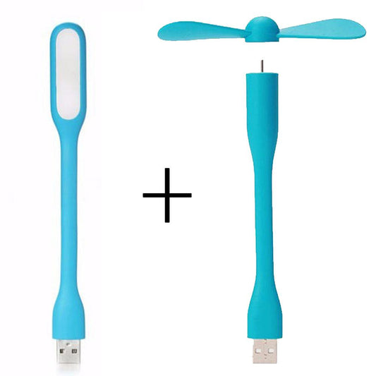 Kit Mini Ventilateur + Lumière LED ajustables
