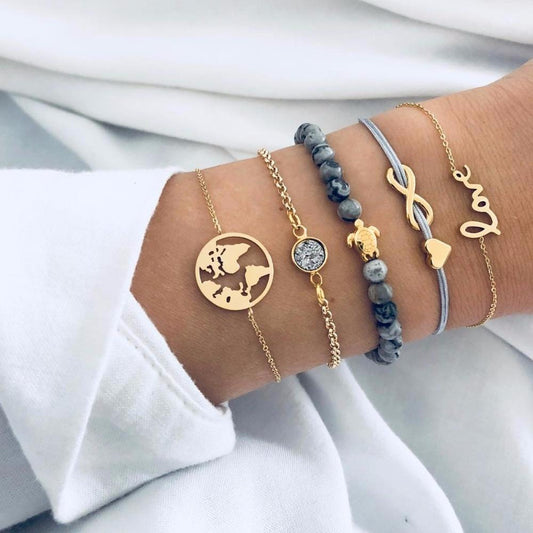 Ensemble de 5 bracelets