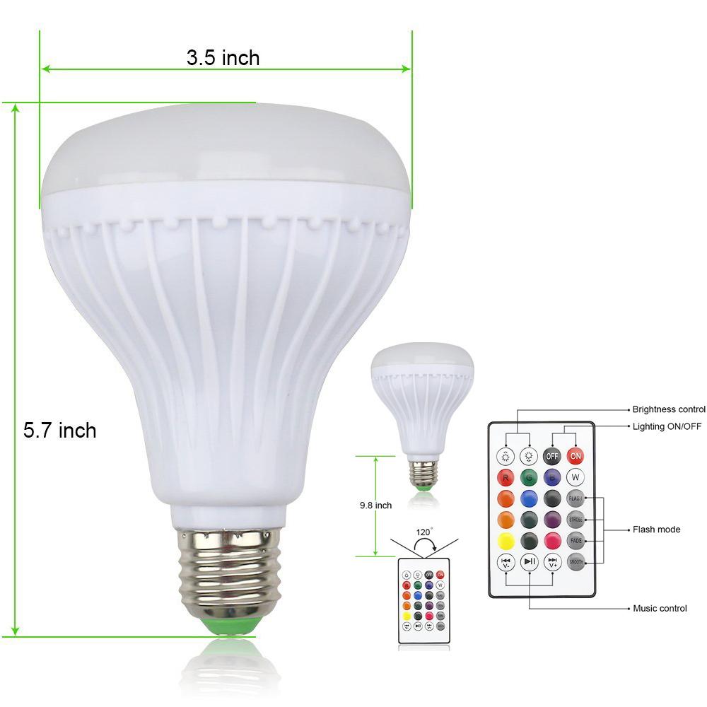 Ampoule Led multicolore avec haut parleur