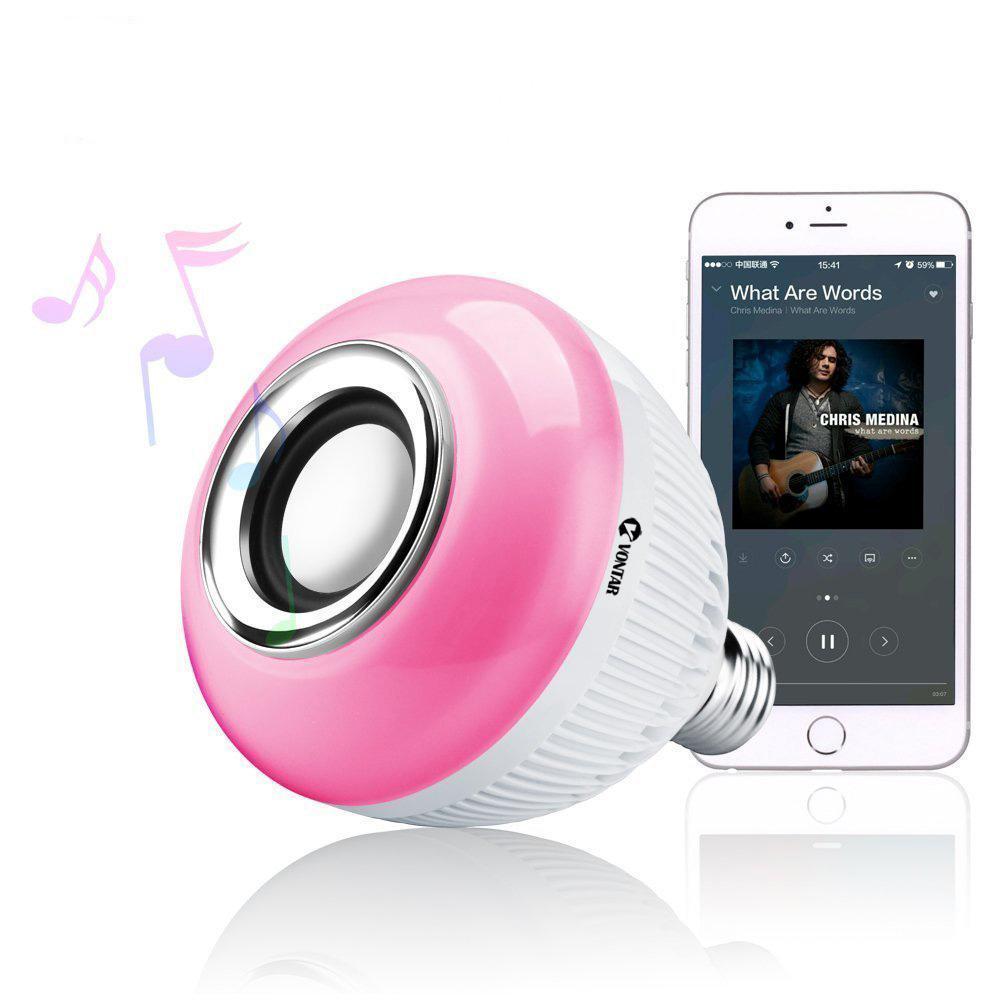 Ampoule Led multicolore avec haut parleur