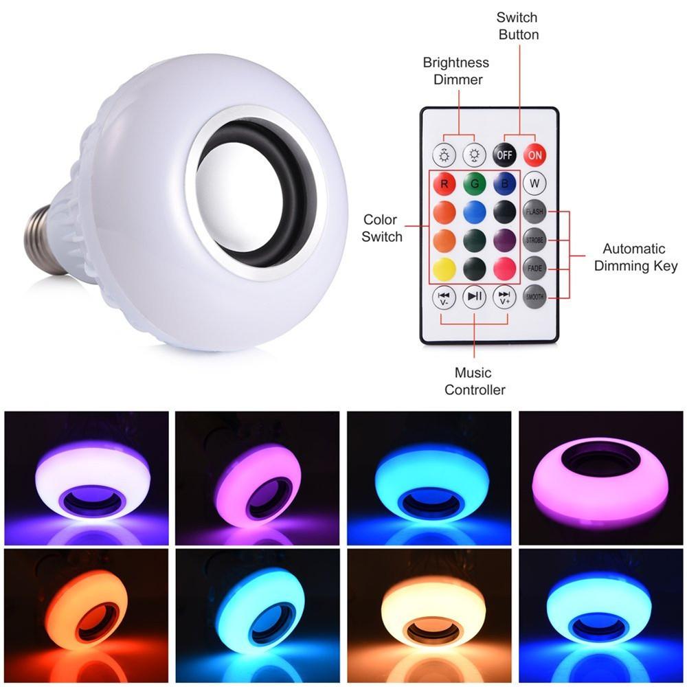 Ampoule Led multicolore avec haut parleur