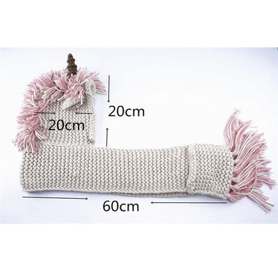 Écharpe à capuche licorne