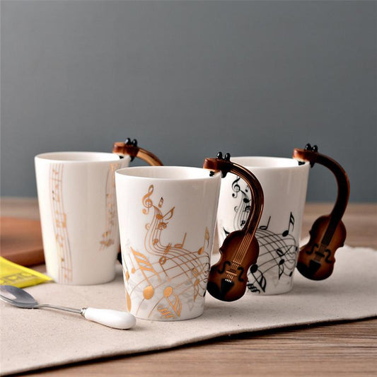 Mug en céramique pour les mélomanes et les amoureux de la musique.