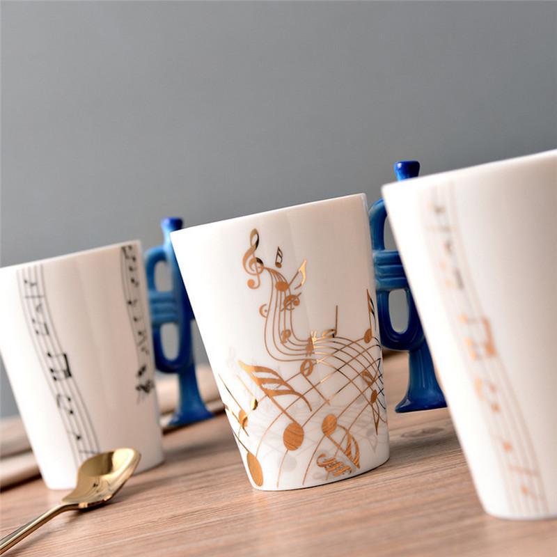 Mug en céramique pour les mélomanes et les amoureux de la musique.