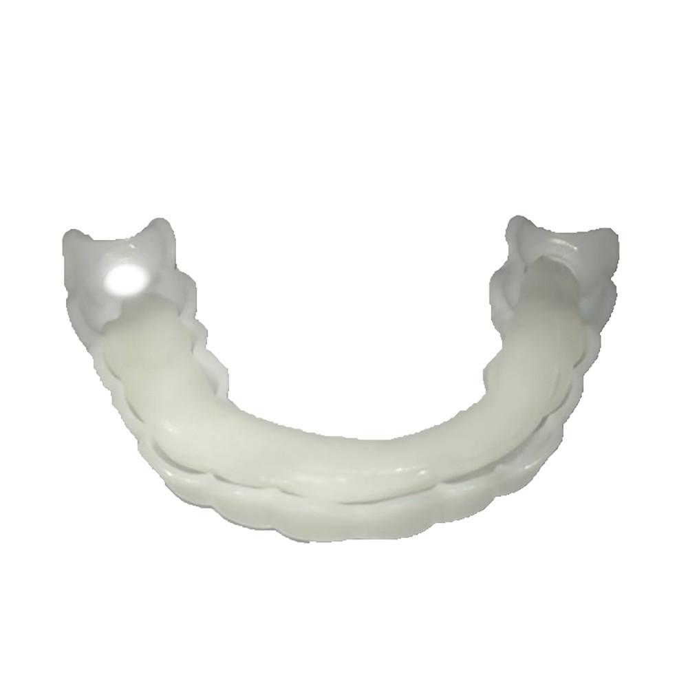 Lot De 8 Adhésives De Couleur Blanches Pour Dentiers Amovibles Réutilisables
