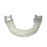 Lot De 8 Adhésives De Couleur Blanches Pour Dentiers Amovibles Réutilisables