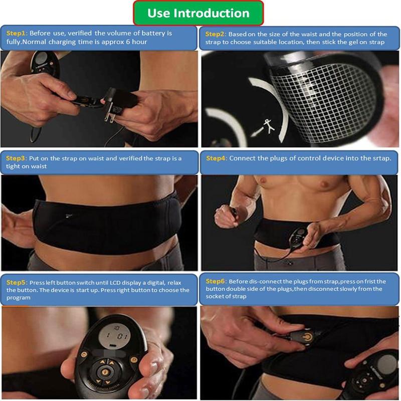 Ceinture Abdominale À Electro-Stimulation Sans Fils (150 Niveaux D'intensité!)
