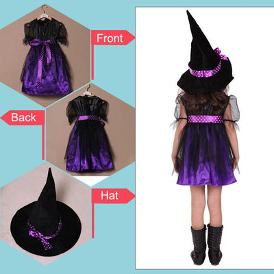 Costume De Sorcière Pour Fillettes