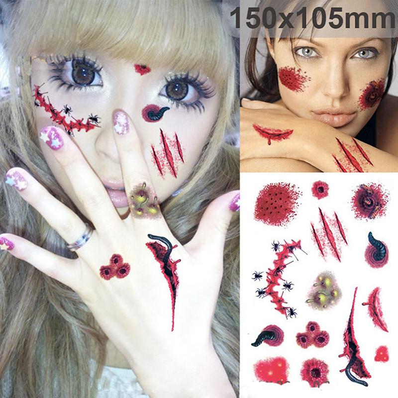 Stickers taches de sang pour visage et corps