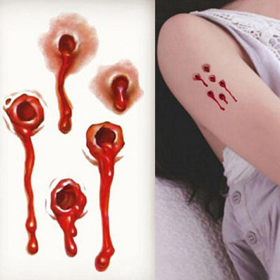 Stickers taches de sang pour visage et corps