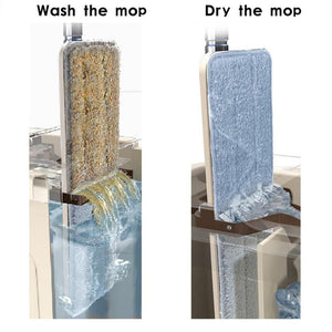 Balai microfibre et seau essoreur