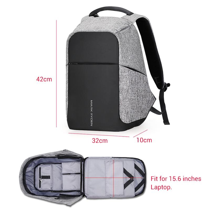 Sac à dos Anti-vol multifonctions avec chargeur usb