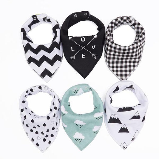Pack de 4 Bavoirs Fashion Mixtes Super Absorbants