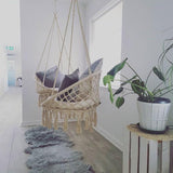 Fauteuil suspendu avec franges