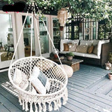 Fauteuil suspendu avec franges