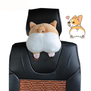 Cale-nuque en forme de fesses de Corgi