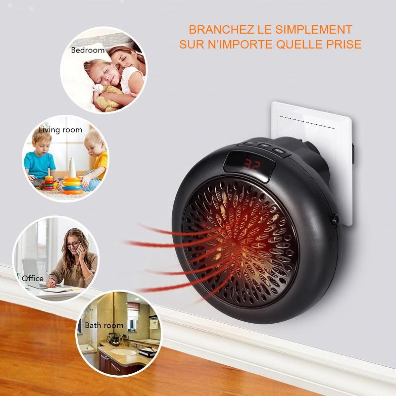 Chauffage D'appoint  Électrique Avec Ventilateur 1000W