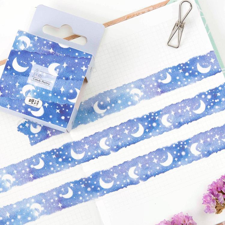 Rouleau De Papier Adhésif Étoiles Et Croissant De Lune