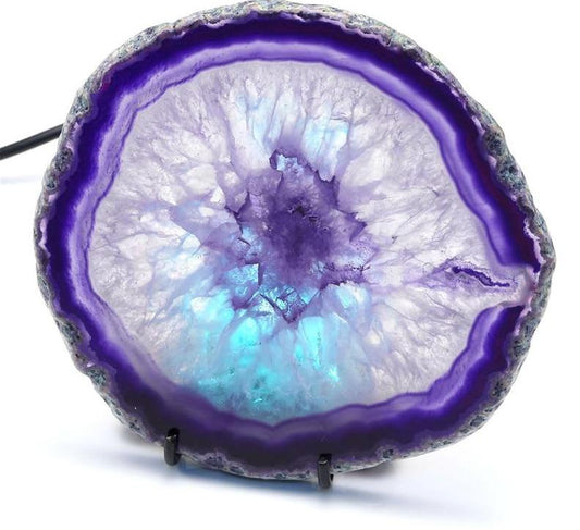 Lampe en pierre d’agate