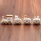 Train de Noël en bois