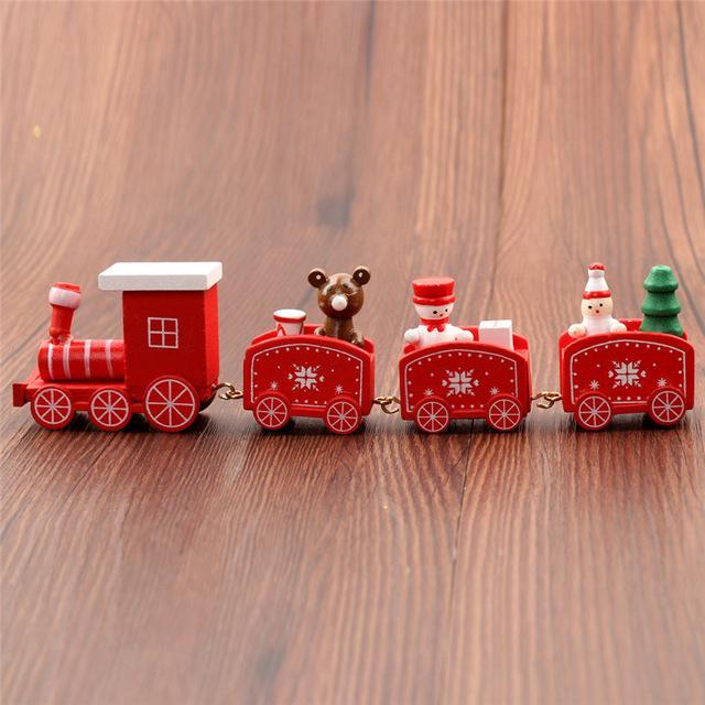 Train de Noël en bois