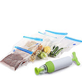 Sacs alimentaires scellables sous vide pour le stockage des aliments avec pompe à vide réutilisable