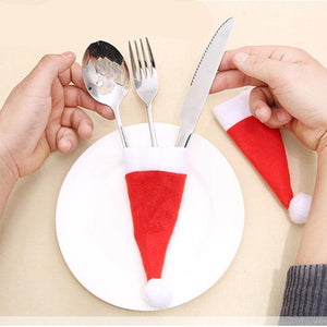 Set de 10 pochettes à couverts spécial Noël