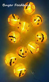 Set de 10 citrouilles LED avec chaîne