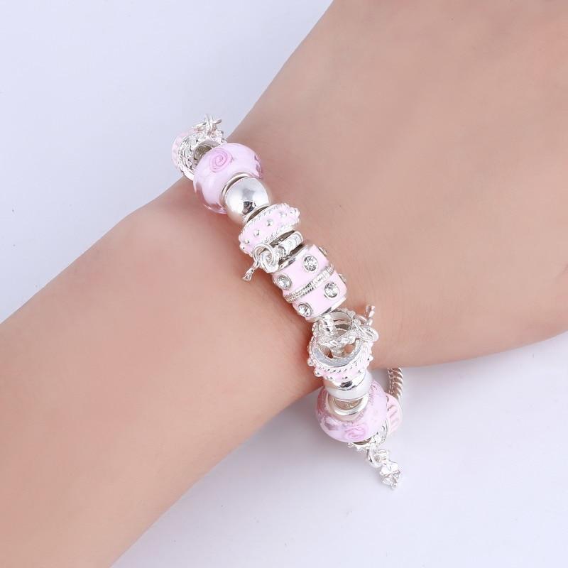 Bracelet argent avec pendentifs